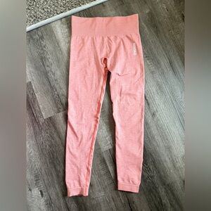 Gymshark Seamless Leggings Coral Pink | Women’s Size Small